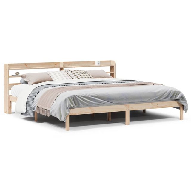 vidaXL Bett, Massivholzbett ohne Matratze 180x200 Kiefernholz günstig online kaufen