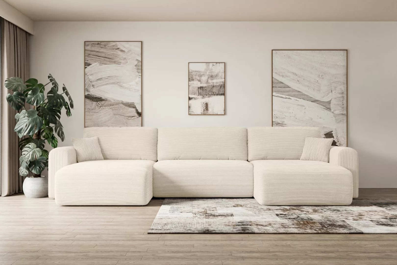 ALTDECOR Wohnlandschaft ORRO-U, Couch mit Schlaffunktion, günstig online kaufen