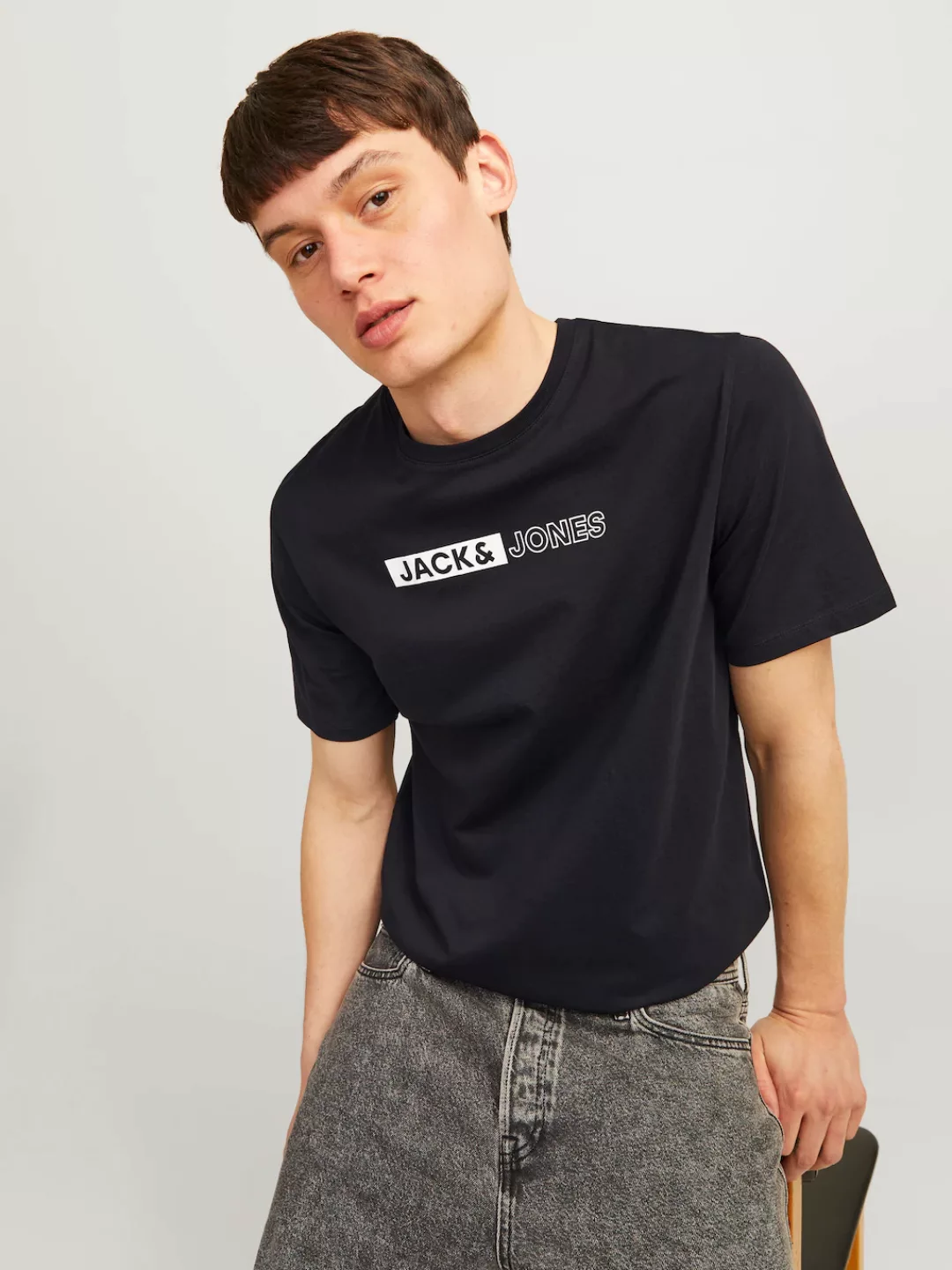 Jack & Jones Herren Rundhals T-Shirt JJECORP LOGO - Regular Fit günstig online kaufen