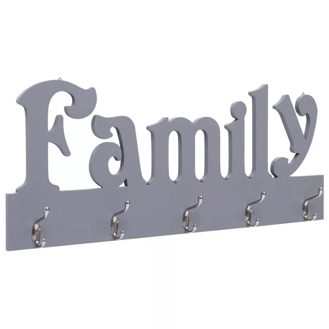 Wandgarderobe Family Grau 74 X 29,5 Cm günstig online kaufen