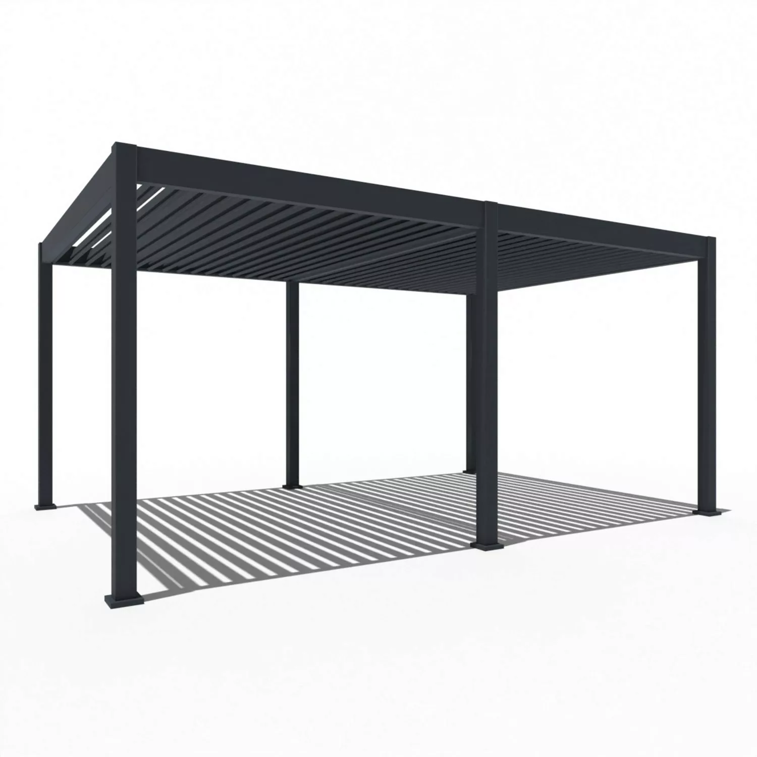 Weide Elektrische Deluxe Aluminium  Pergola 3,6 x 5,3 M mit LED günstig online kaufen