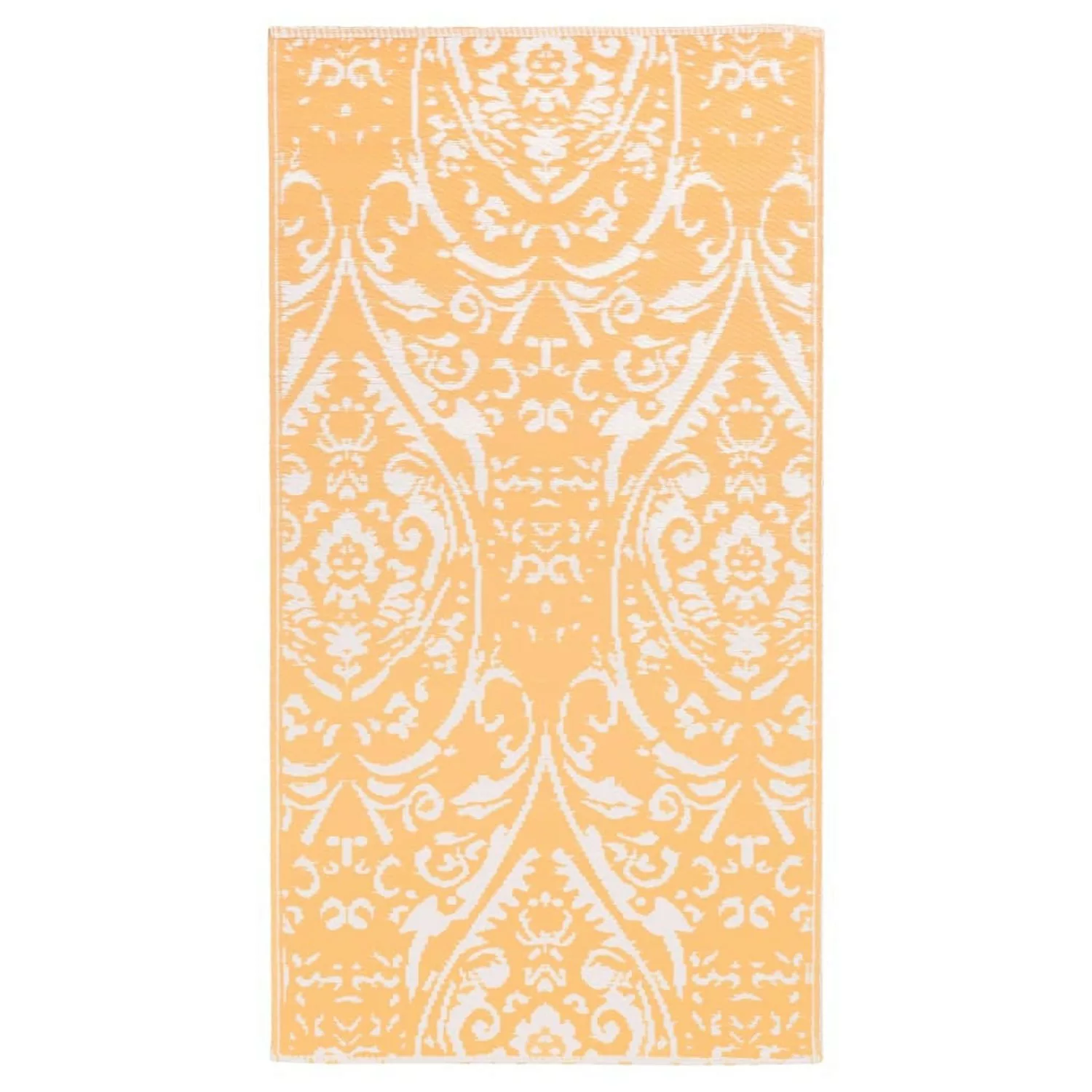 vidaXL Outdoorteppich Orange Und Weiß 120x180 Cm Pp 643981 günstig online kaufen