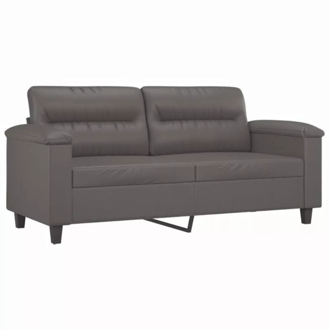 vidaXL Sofa 2-Sitzer-Sofa Grau 140 cm Kunstleder günstig online kaufen