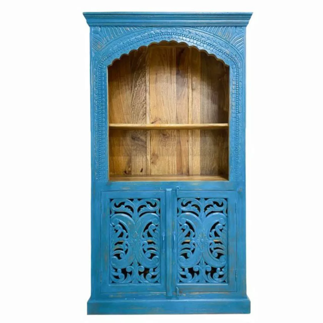 Oriental Galerie Mehrzweckschrank Blauer Schrank Laya Indien 180 cm günstig online kaufen