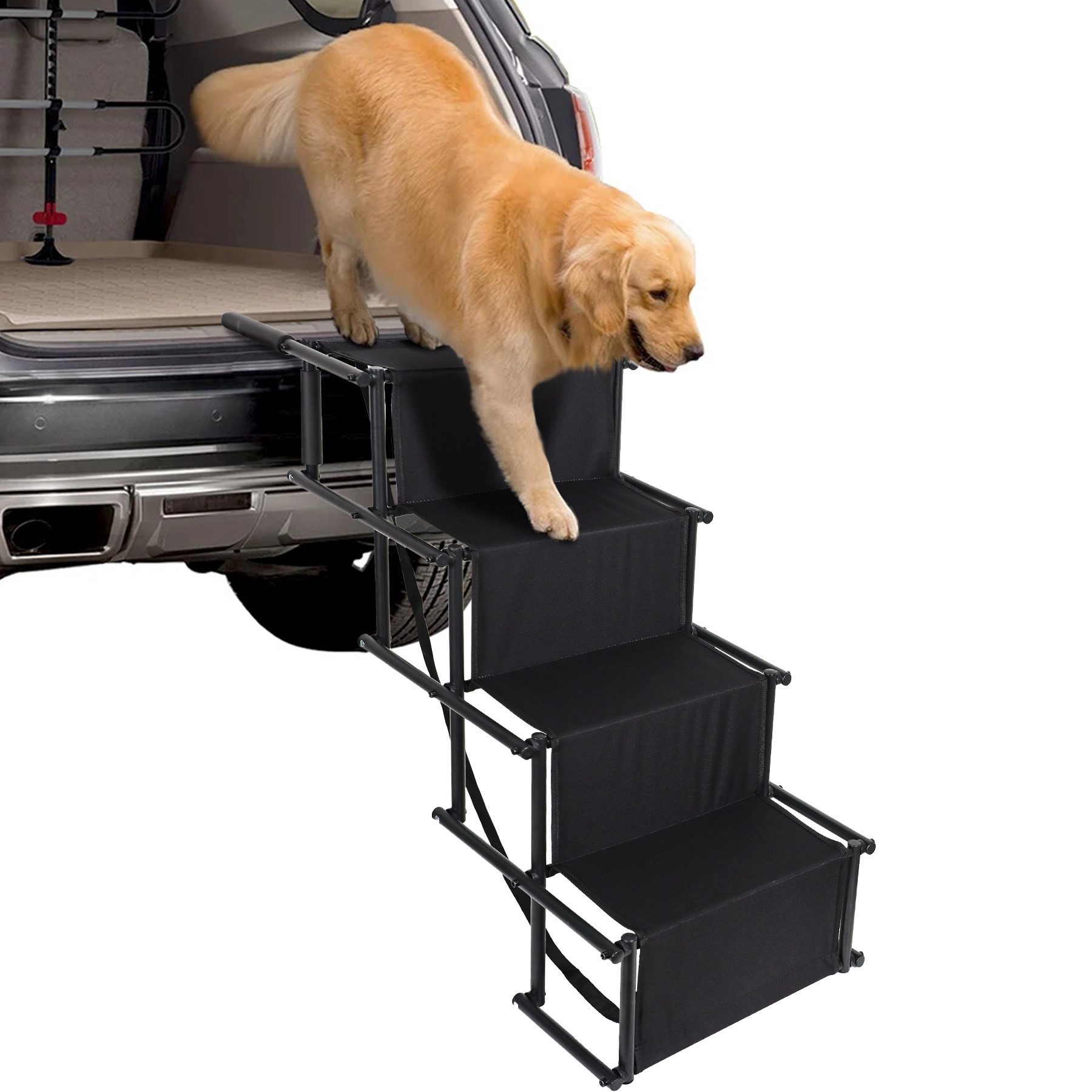 CALIYO Hunderampe Hundetreppe Faltbar Auto, 4 günstig online kaufen