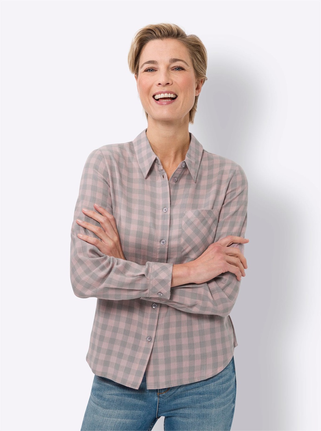 Classic Basics Flanellbluse günstig online kaufen