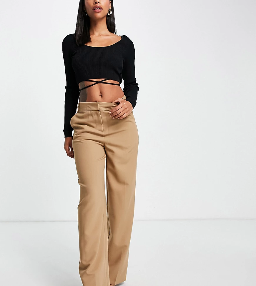 4 th & Reckless – Elegante, lässige Hose in Camel-Neutral günstig online kaufen