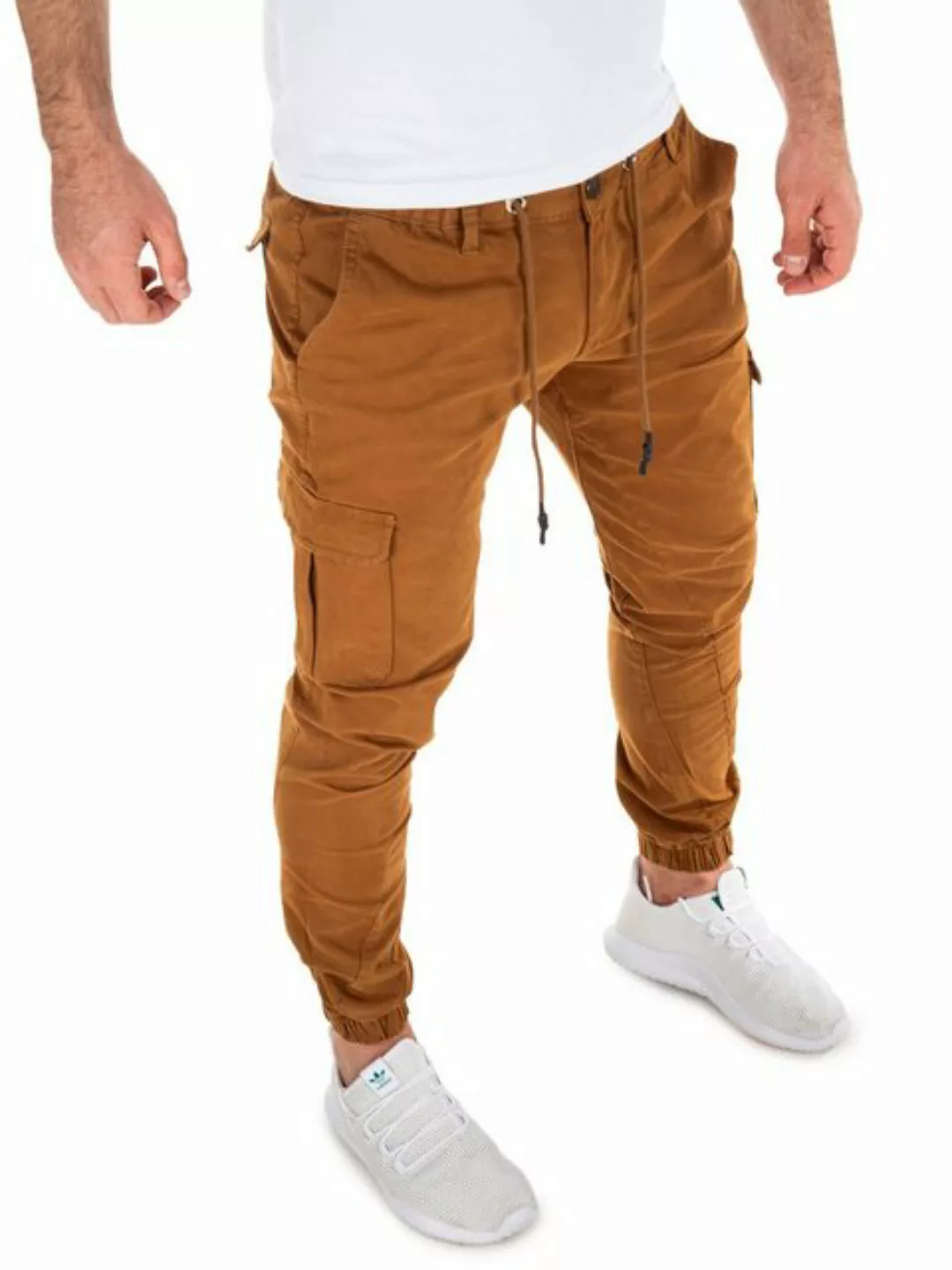 Yazubi Cargohose Elijah Herren Cargo Chino in Tapered-Form mit gedrehtem Be günstig online kaufen