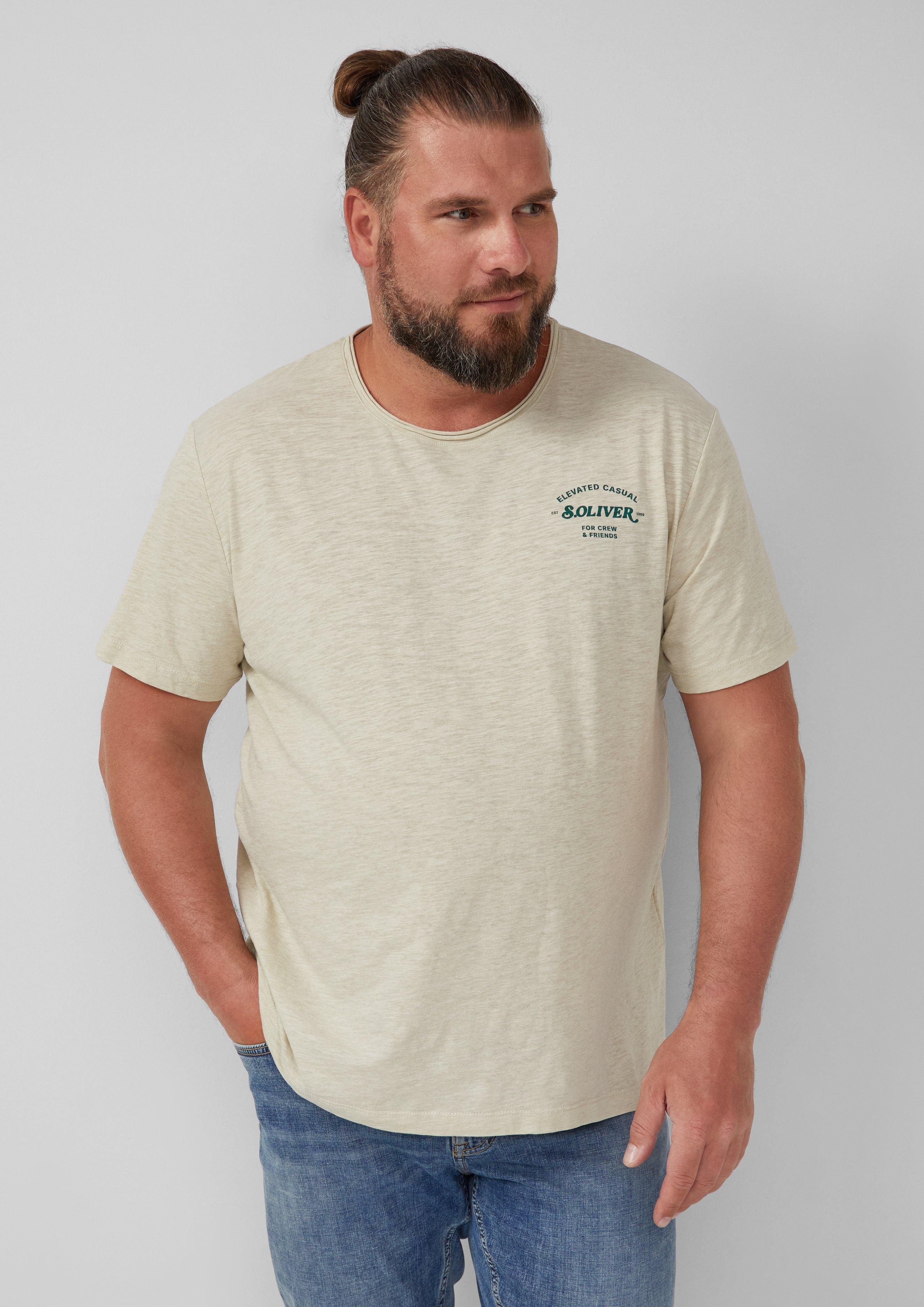 s.Oliver T-Shirt mit Label-Print günstig online kaufen