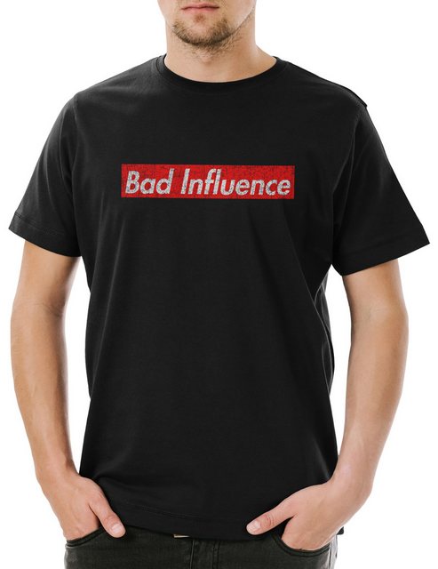 Urban Backwoods Print-Shirt Bad Influence Herren T-Shirt Biker Club MC Rock günstig online kaufen