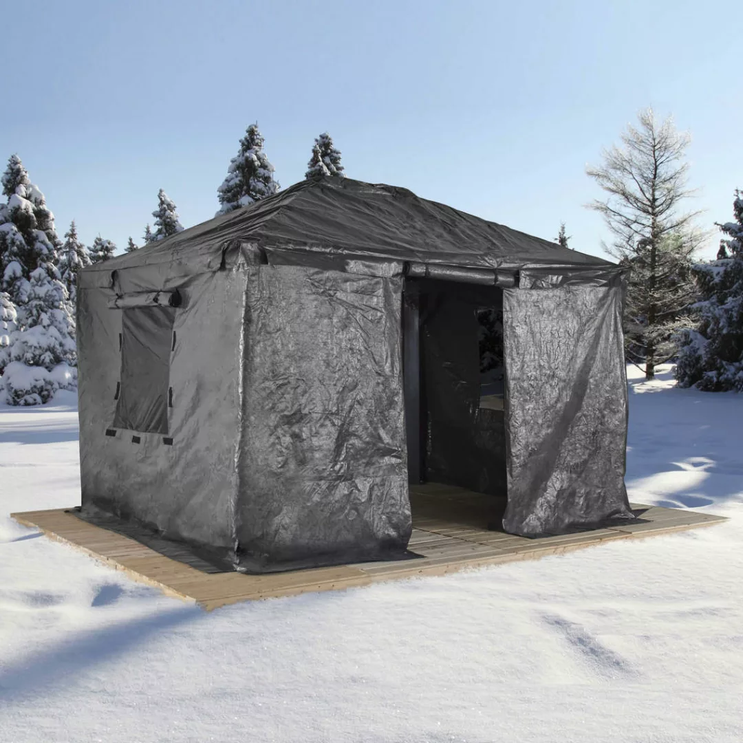 Sojag Pavillon-Winterabdeckung grau Polyester günstig online kaufen