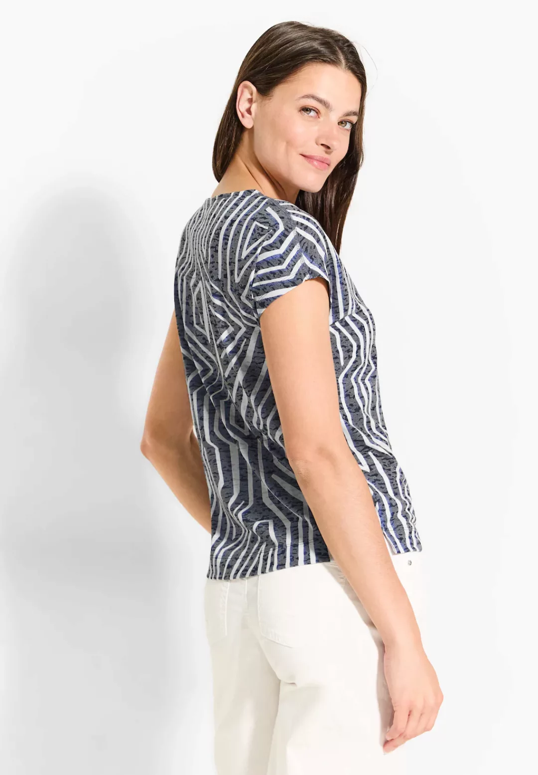 Cecil Print-Shirt mit All-Over Print günstig online kaufen