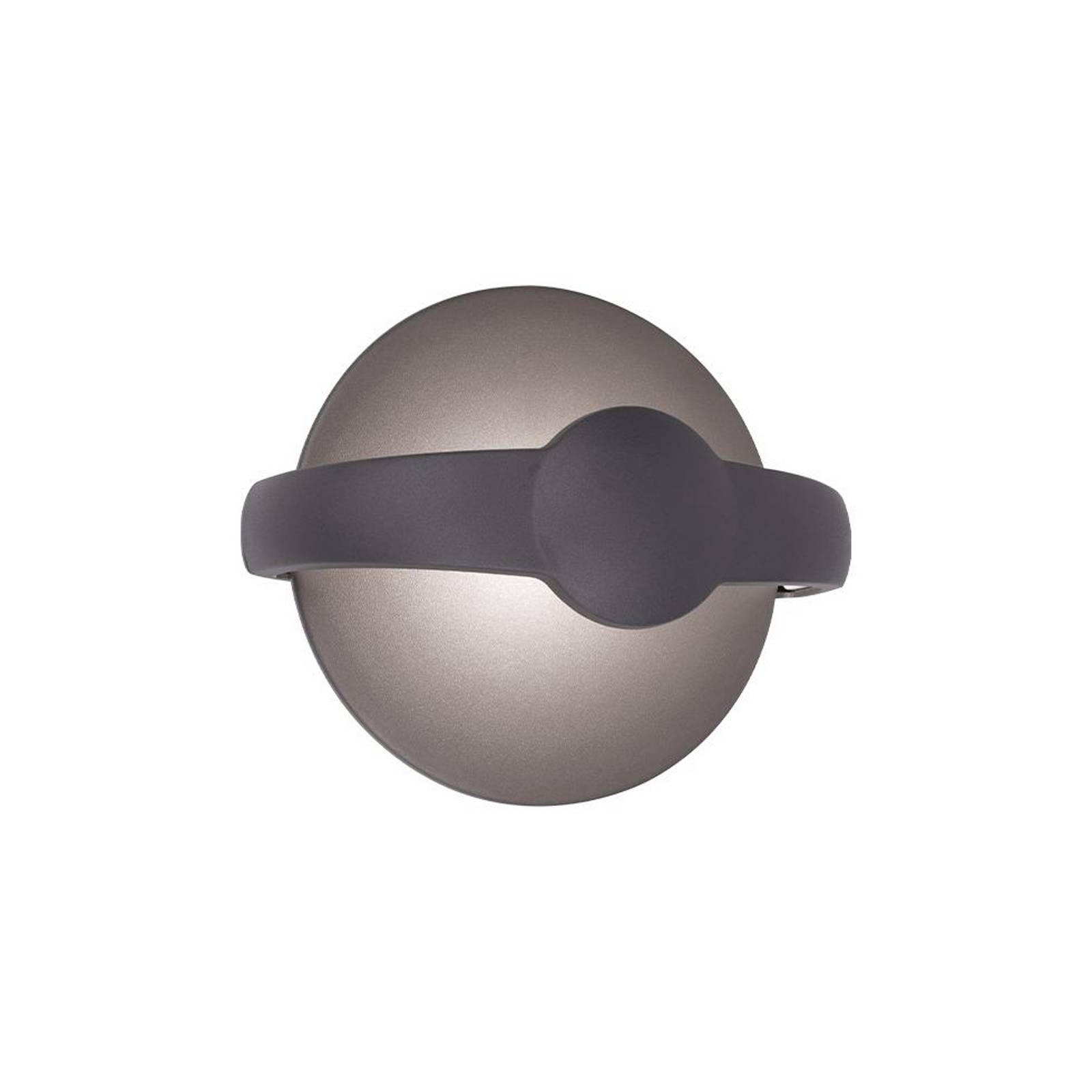 LED-Außenwandlampe Mayorka, dunkelgrau, Breite 22 cm, IP65 günstig online kaufen