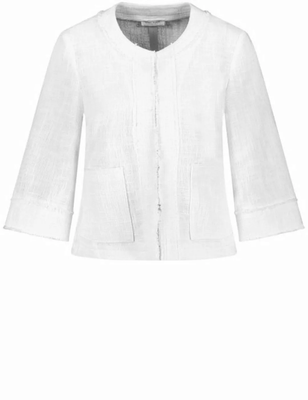 GERRY WEBER Jackenblazer Blazerjacke mit Fransenkanten günstig online kaufen