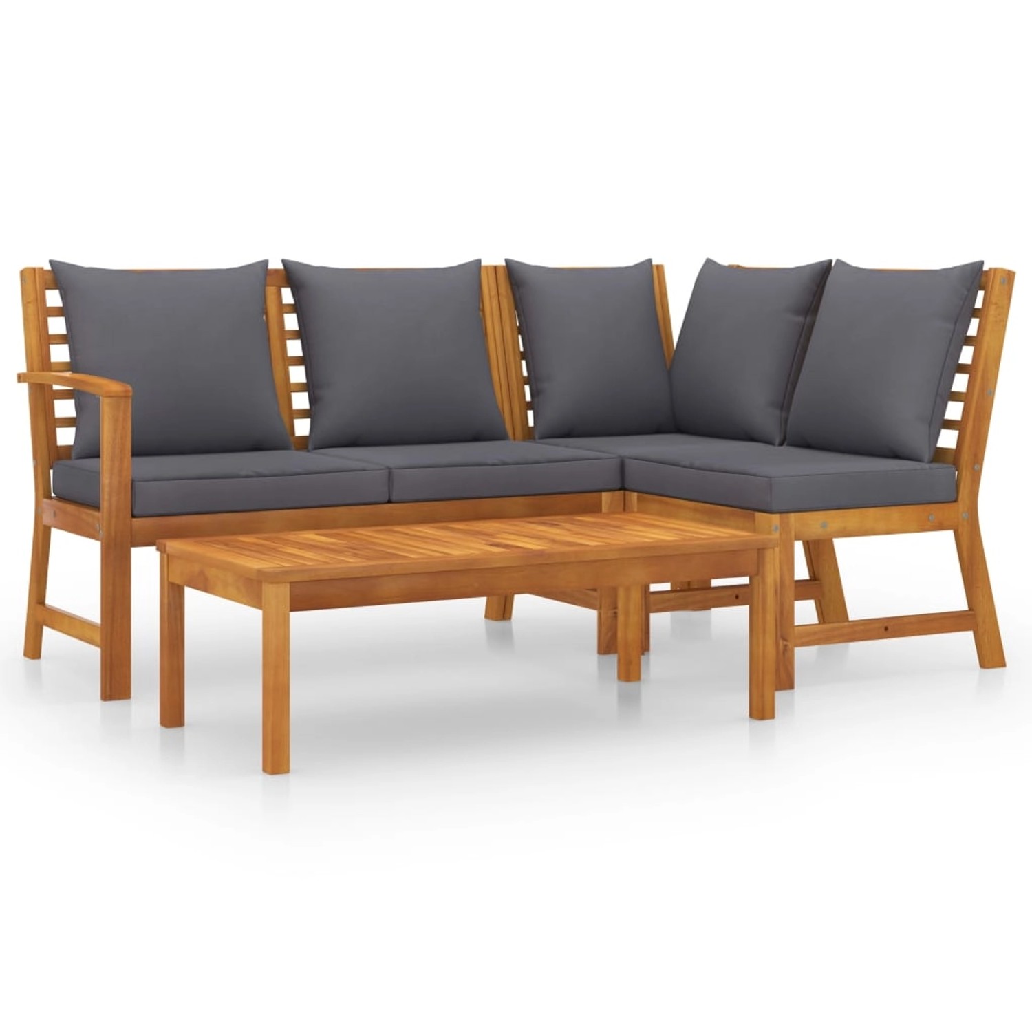 vidaXL 4-tlg Garten-Lounge-Set mit Auflagen Massivholz Akazie Modell 5 günstig online kaufen