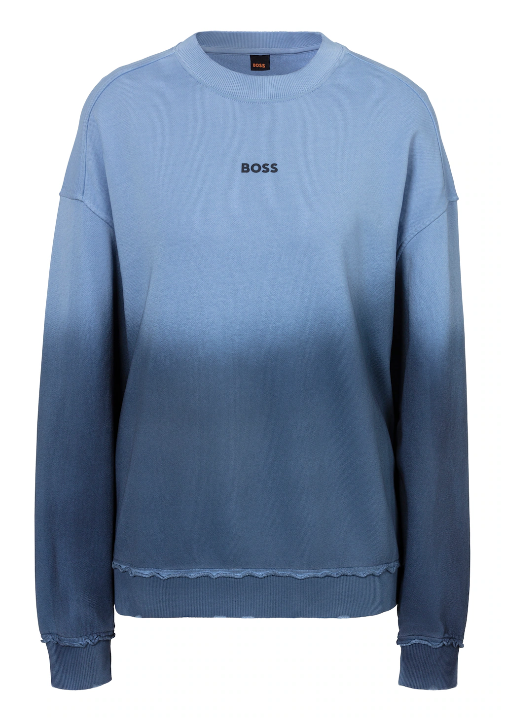 BOSS ORANGE Sweatshirt C_Elaslogan_degradee im modischem Farbverlauf günstig online kaufen
