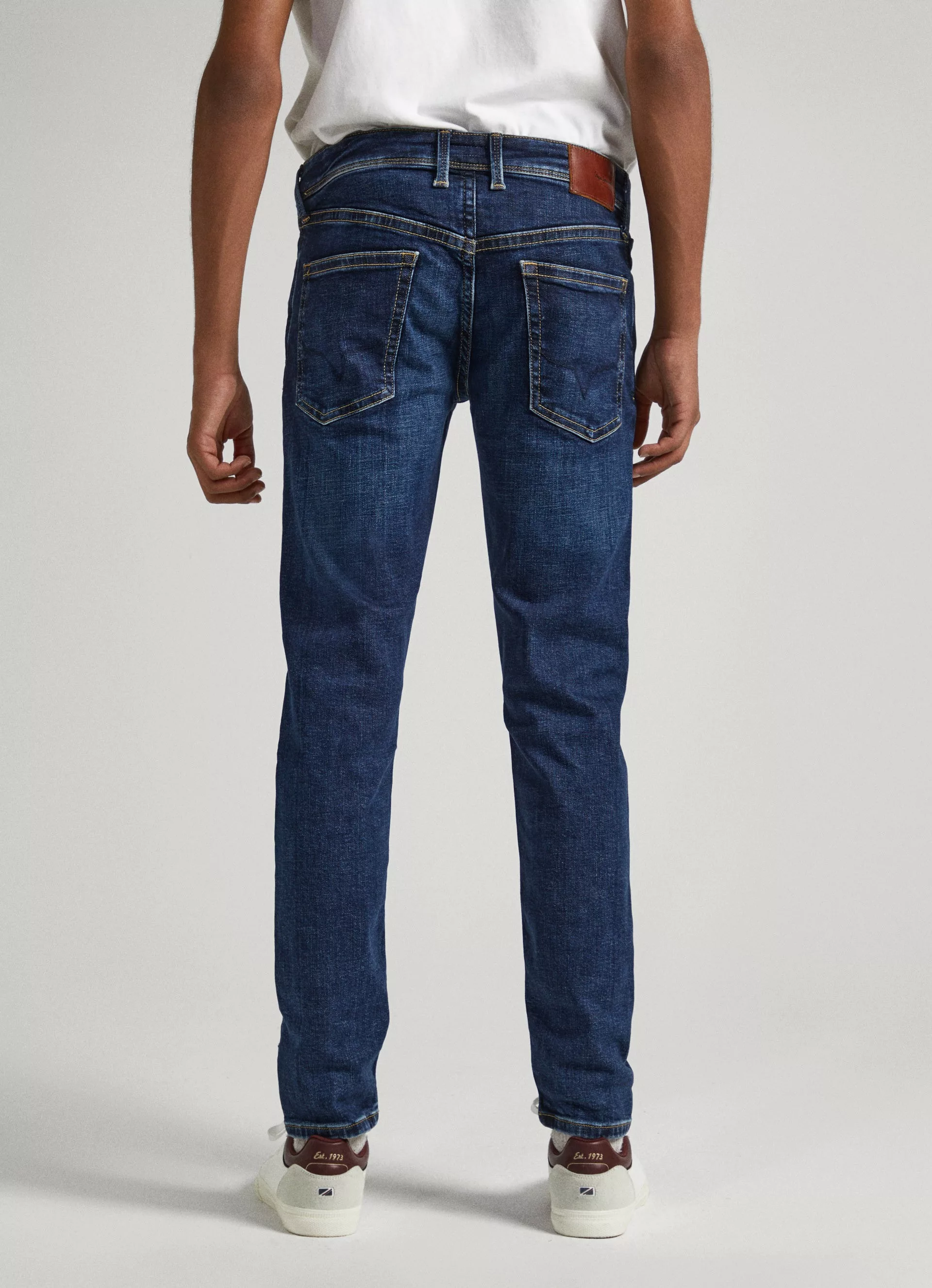 Pepe Jeans Herren Jeans Cash - Regular Fit - Blau - Streaky Stretch Medium günstig online kaufen