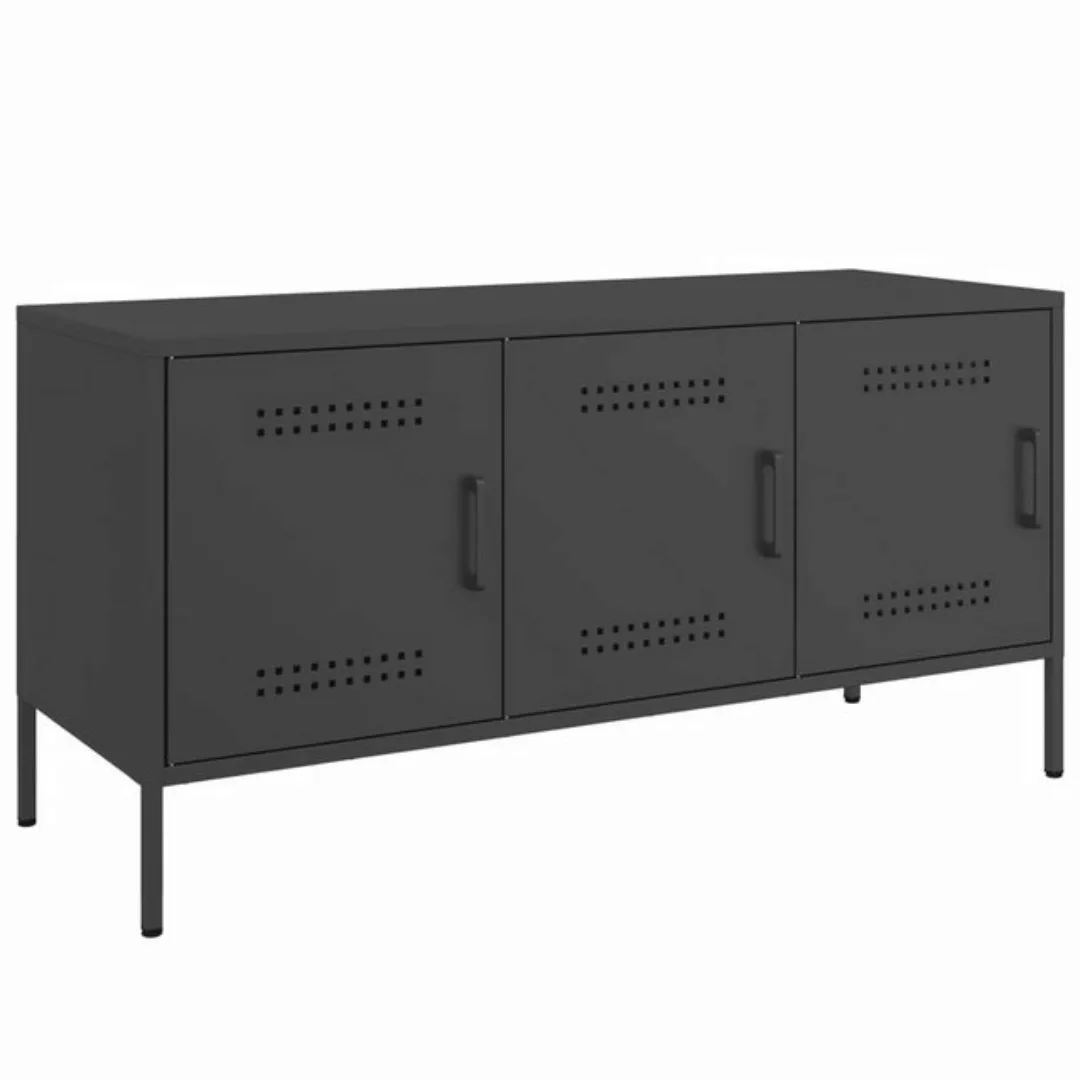 vidaXL TV-Schrank TV-Schrank Schwarz 100,5x39x50,5 cm Stahl (1-St) günstig online kaufen