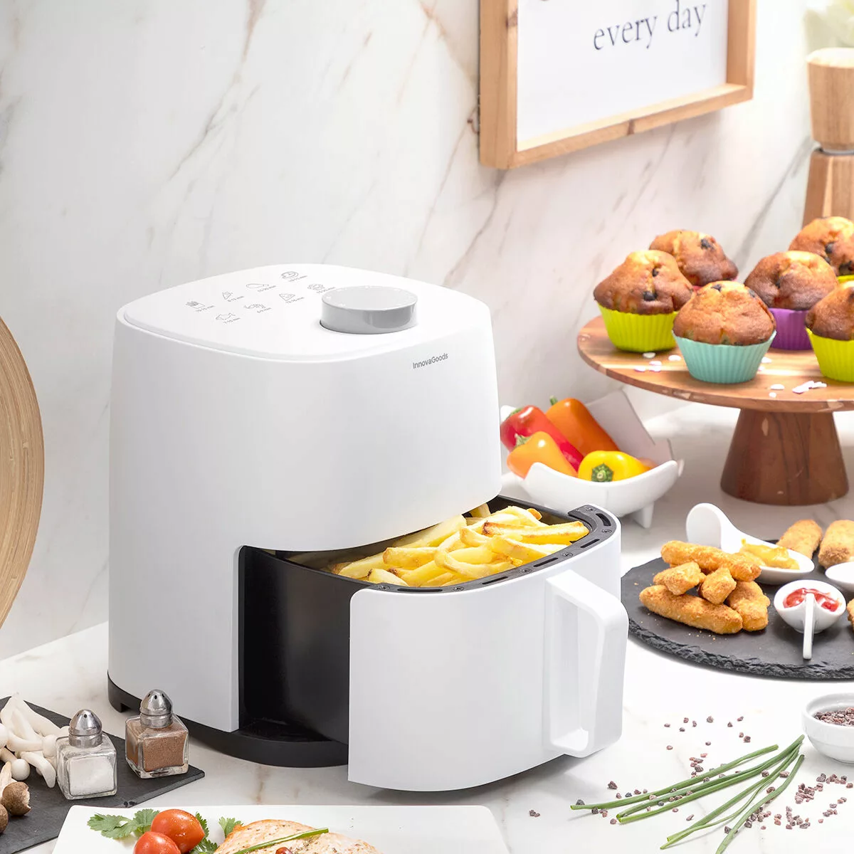 Fritteuse Ohne Öl Innovagoods Fryinn Lite 2000 Weiß 1200 W 2 L günstig online kaufen