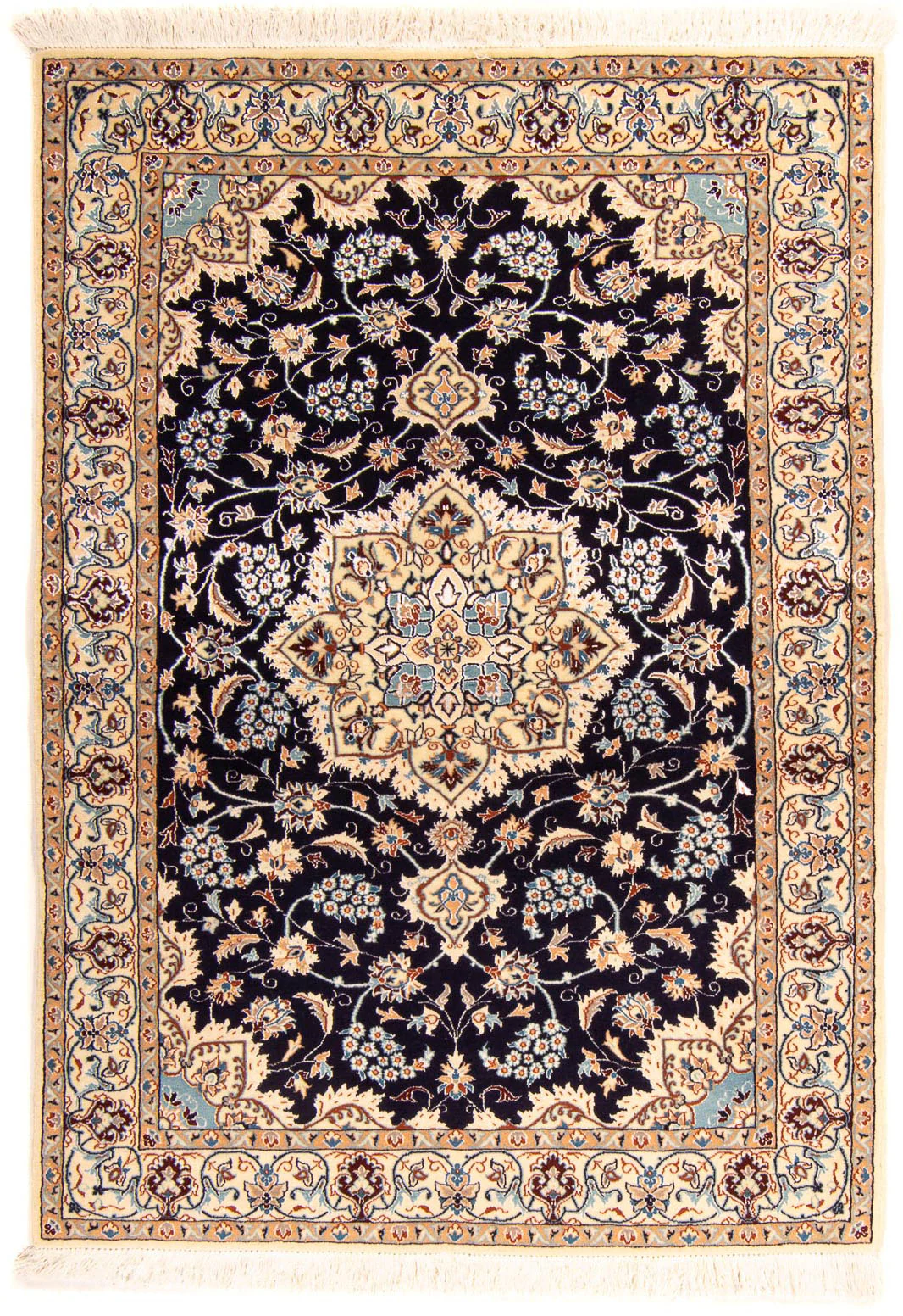 morgenland Orientteppich »Perser - Nain - Premium - 142 x 97 cm - dunkelbla günstig online kaufen