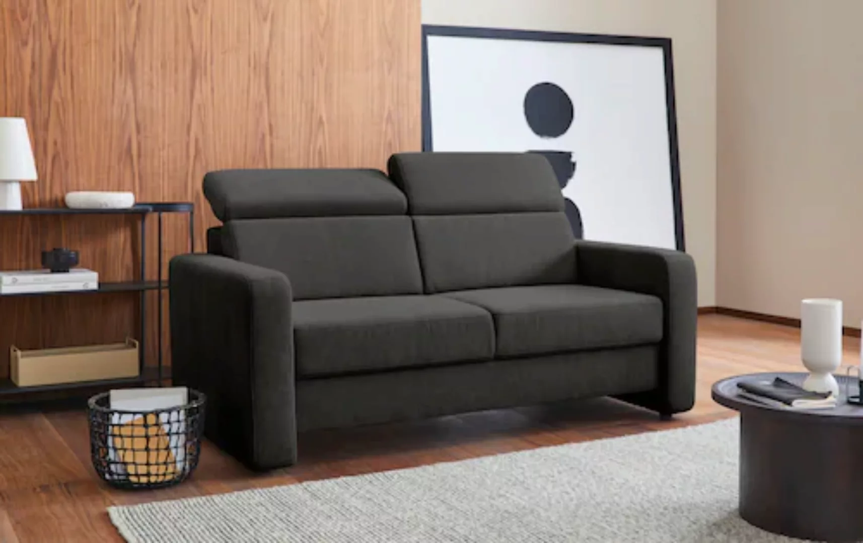 sit&more 2,5-Sitzer "Bologna", inklusive Kopfteilverstellung und Federkern günstig online kaufen