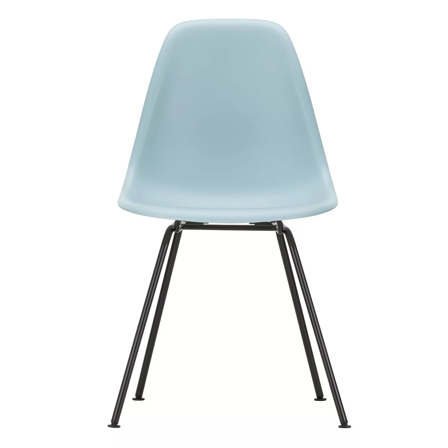 Vitra - Eames Plastic Side Chair DSX Gestell schwarz - eisgrau/Sitzschale P günstig online kaufen