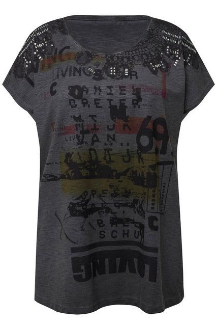 Angel of Style Rundhalsshirt T-Shirt oversized Schrift-Motiv Rundhalsaussch günstig online kaufen