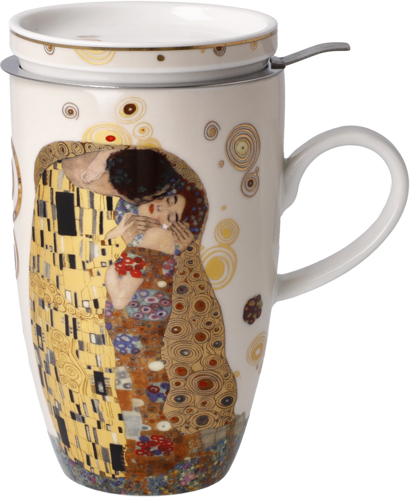 Goebel Tasse "Klimt", Artis Orbis, Teetasse mit Deckel/Sieb, Metall, Gustav günstig online kaufen