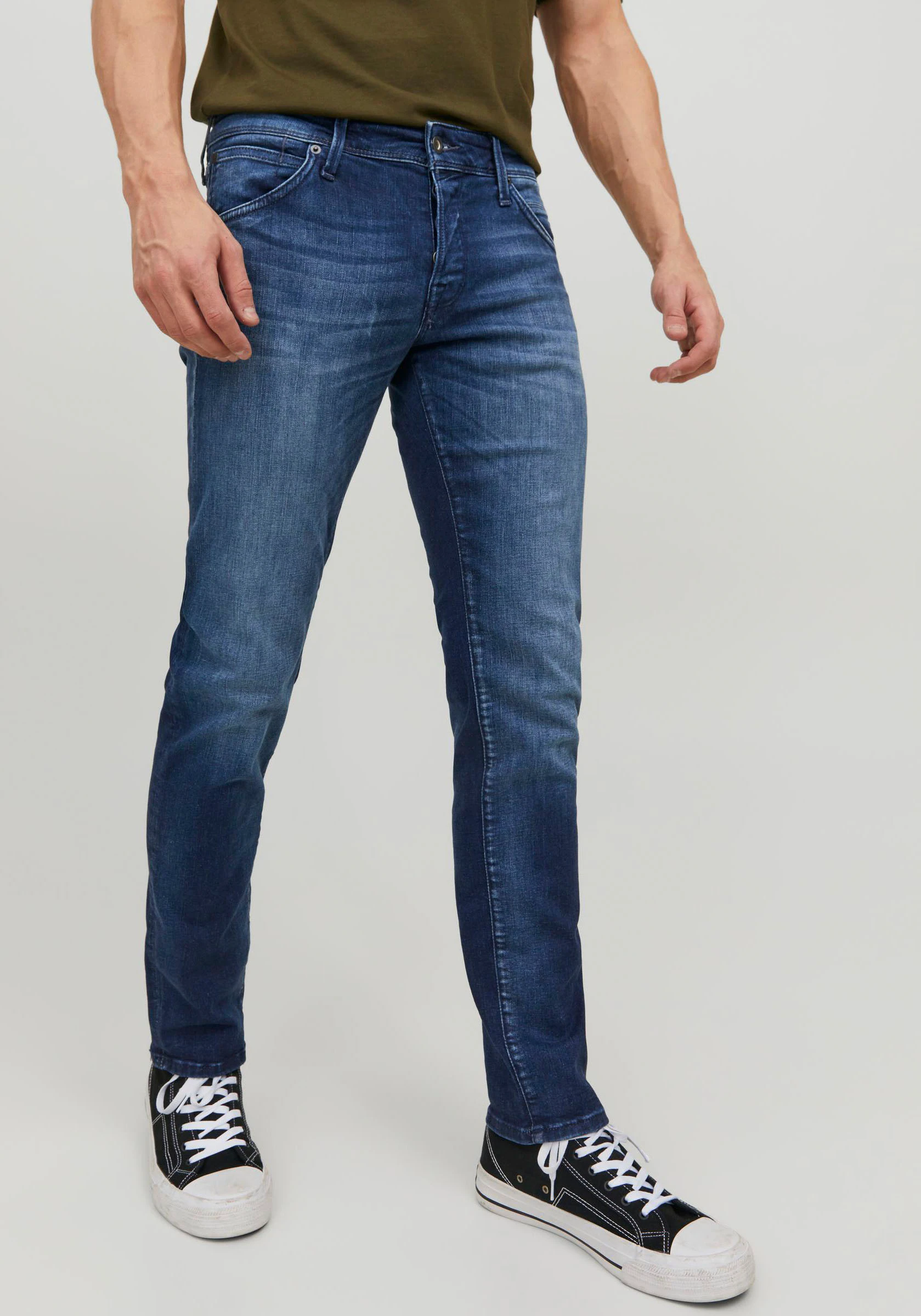 Jack & Jones Slim-fit-Jeans "JJIGLENN – Slim-Fit-Jeans mit niedriger Leibhö günstig online kaufen