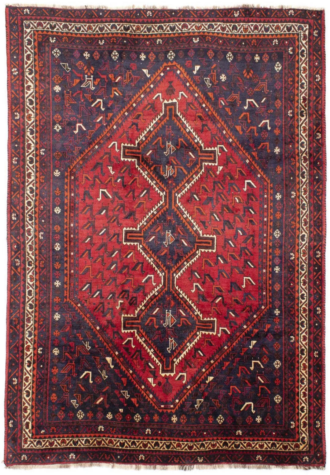 morgenland Wollteppich »Shiraz Medaillon Rosso scuro 300 x 215 cm«, rechtec günstig online kaufen