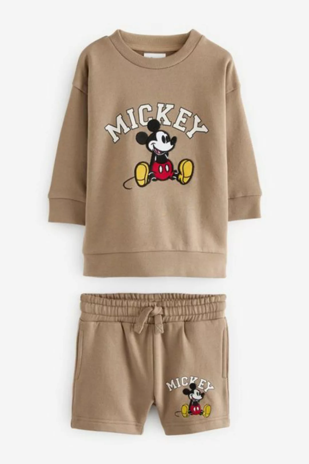 Next Shirt & Shorts Mickey Sweatshirt und Shorts im Set (2-tlg) günstig online kaufen