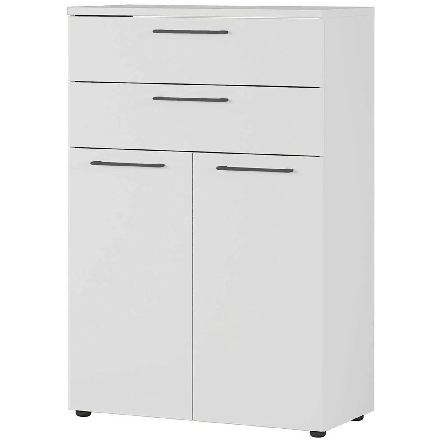 Aktenschrank 80cm Lichtgrau AURAY-01 2 Schubkästen, 2 Türen, B/H/T ca. 80/1 günstig online kaufen