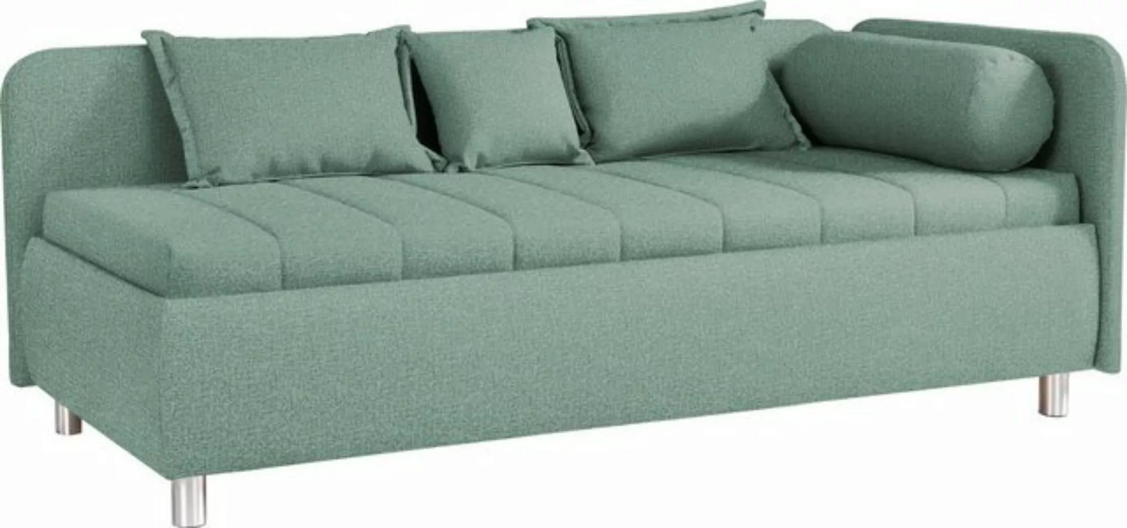 alina Schlafsofa "Kiana", mit Bettkasten und Zierkissen, Liegefläche 90/200 günstig online kaufen