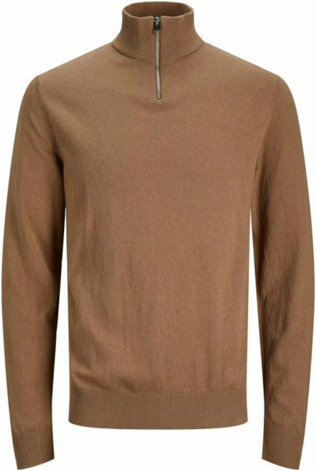 Jack & Jones Troyer JJEEMIL KNIT HALF ZIP NOOS mit Rippbündchen günstig online kaufen