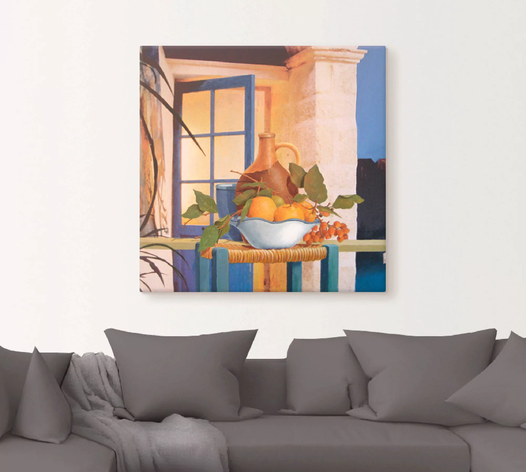 Artland Leinwandbild "Stillleben mit Orangen", Arrangements, (1 St.), auf K günstig online kaufen