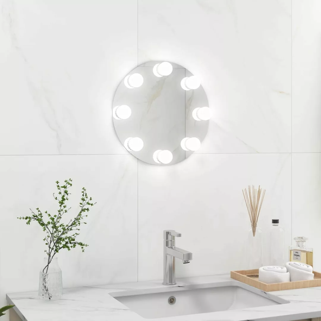 Wandspiegel Ohne Rahmen Mit Led-beleuchtung Rund Glas günstig online kaufen