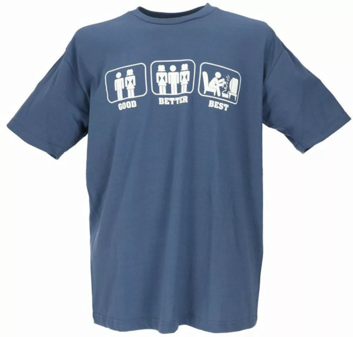 Guru-Shop T-Shirt Fun Retro Art T-Shirt - Good Better Best alternative Bekl günstig online kaufen