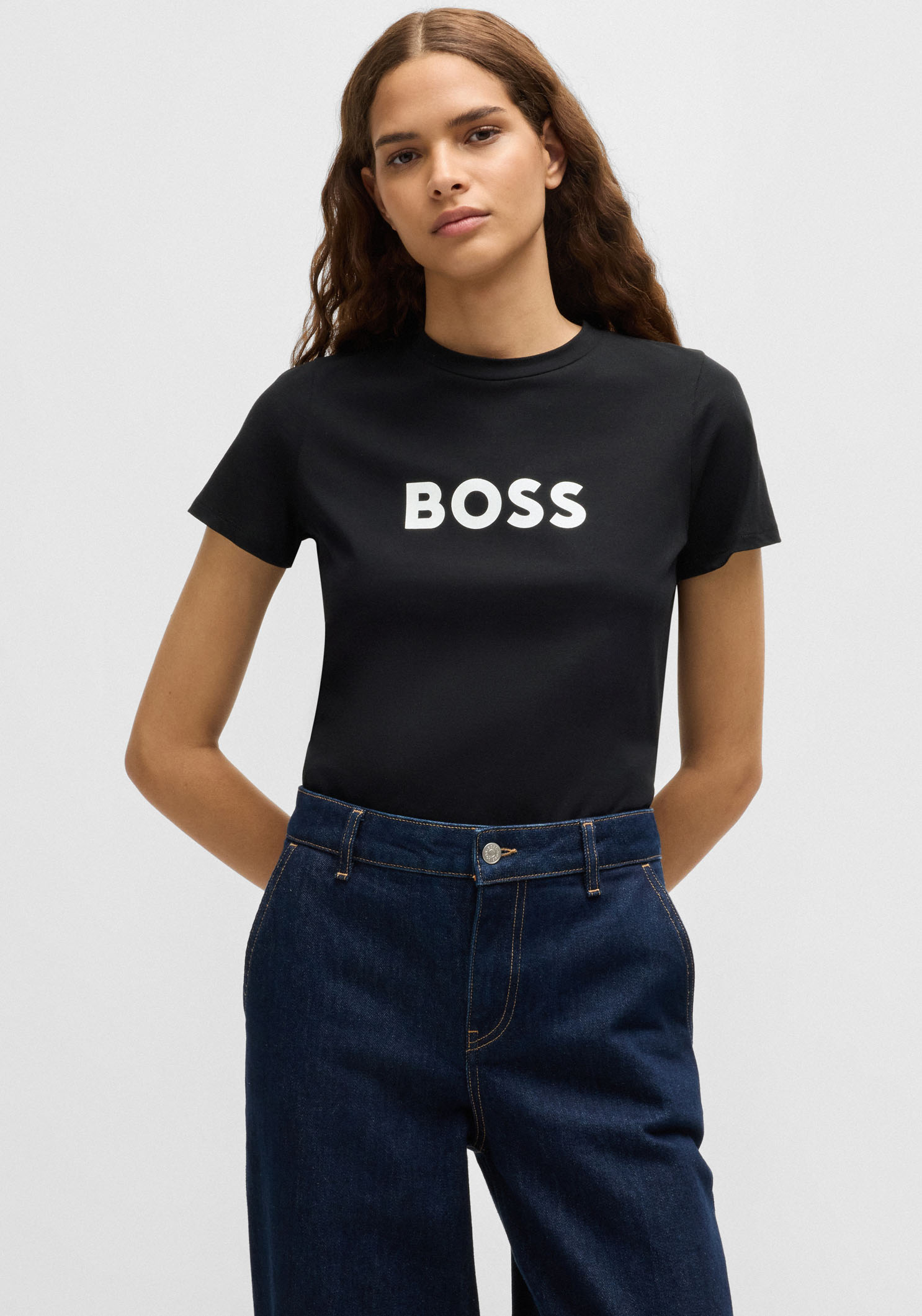 BOSS ORANGE T-Shirt "C Elogo 5", mit kontrastfarbenem BOSS-Schriftzug günstig online kaufen