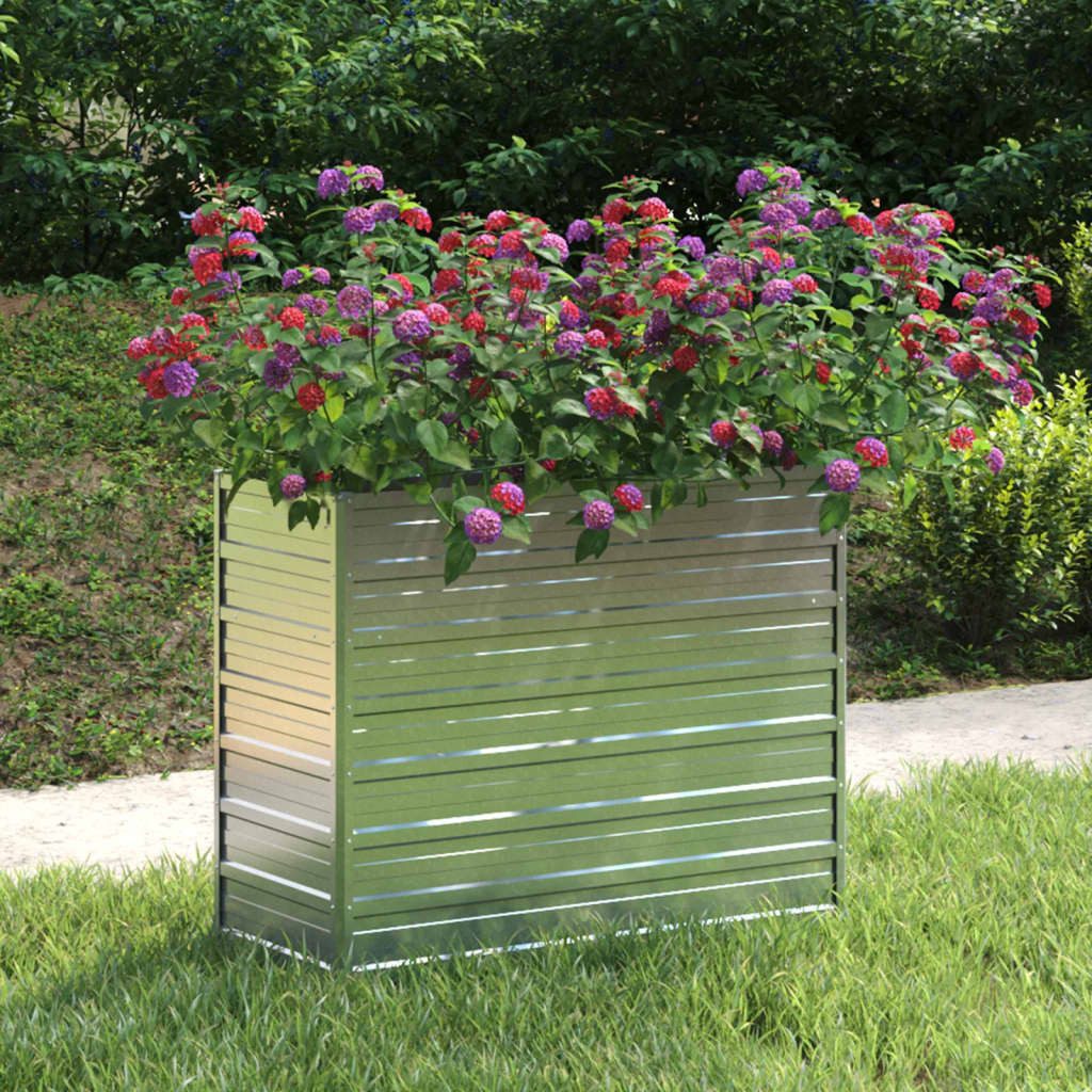 vidaXL Hochbeet, Garten-Hochbeet 100x40x77 cm Verzinkter günstig online kaufen