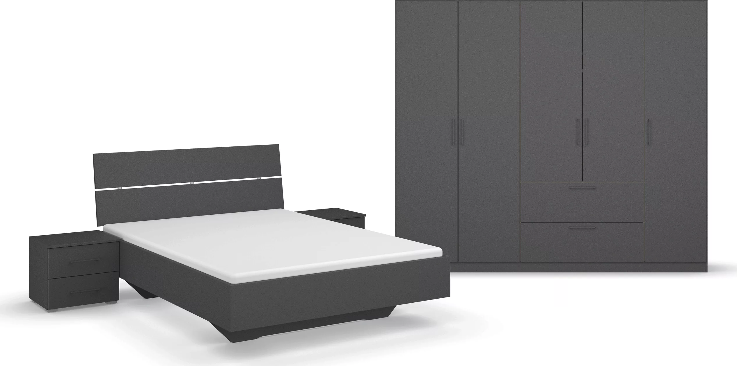 rauch Schlafzimmer-Set "Challenger", Schrank in 2 Breiten, Bett in 3 Breite günstig online kaufen