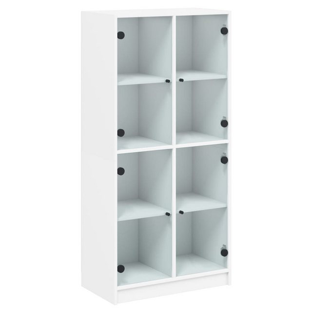 vidaXL Kleiderschrank Highboard mit Türen Weiß 68x37x142 cm Holzwerkstoff günstig online kaufen