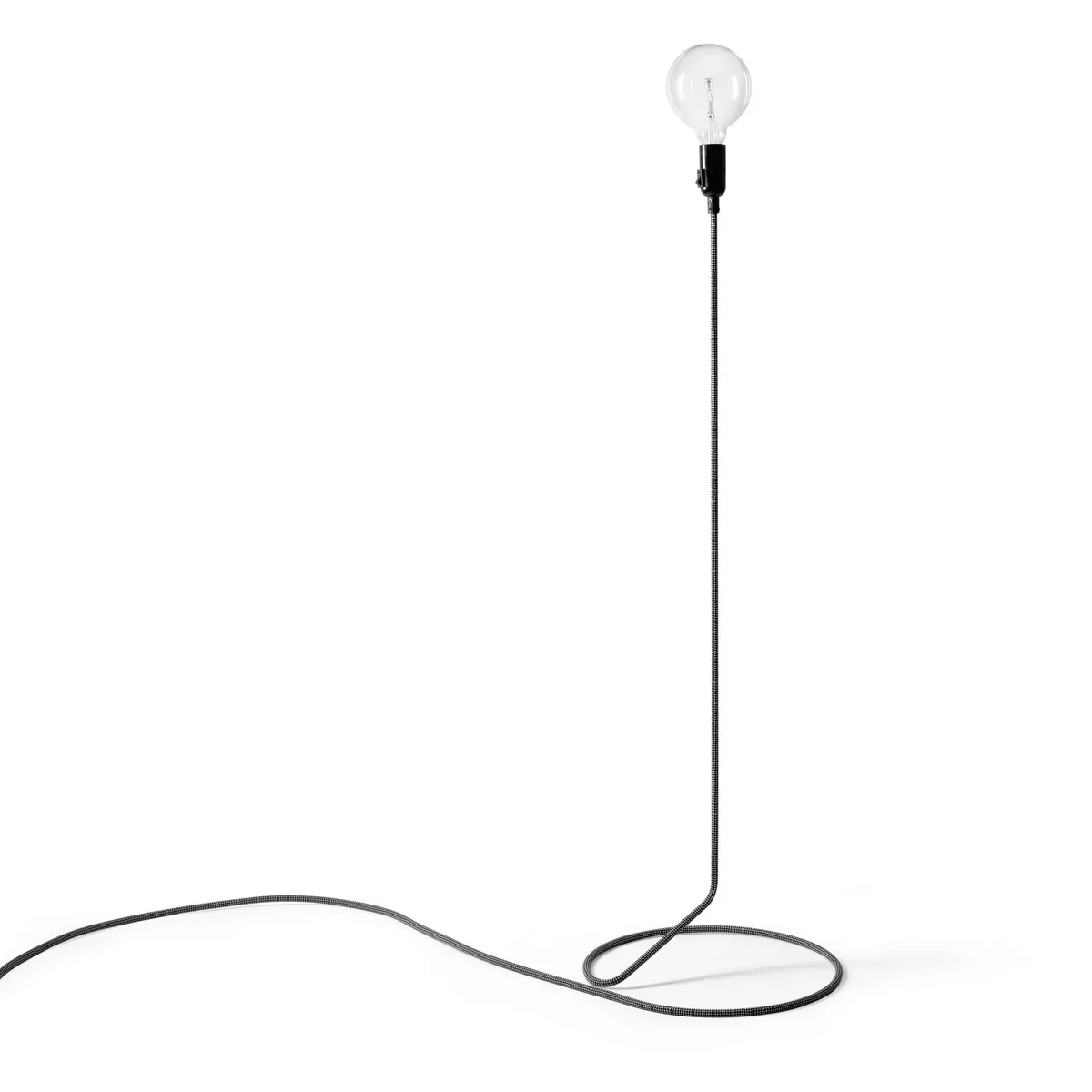 DesignHouseStockholm - Cord Stehleuchte - schwarz-weiß/H x Ø 130x38cm/mit D günstig online kaufen