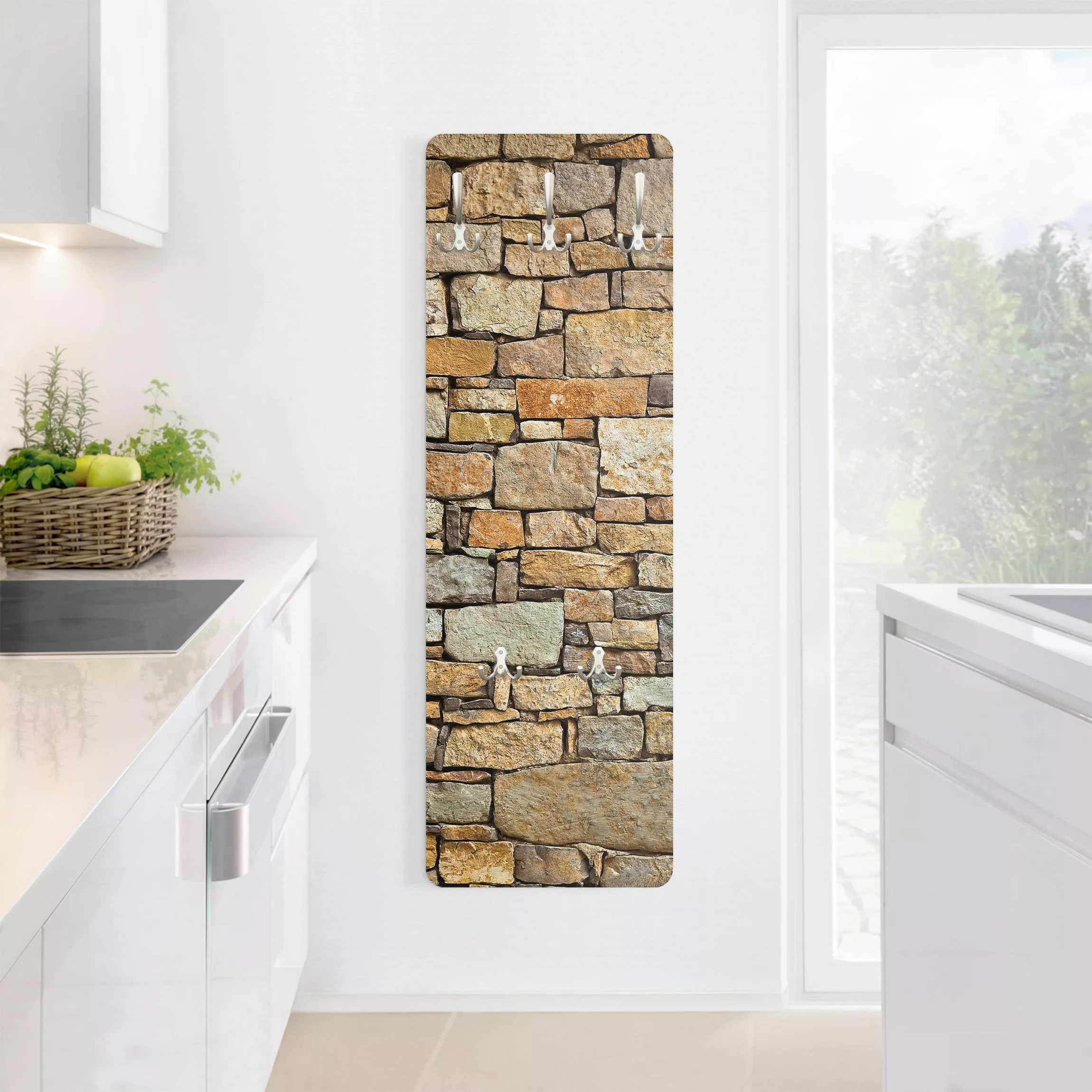 Wandgarderobe Holzpaneel Croatia Stonewall günstig online kaufen