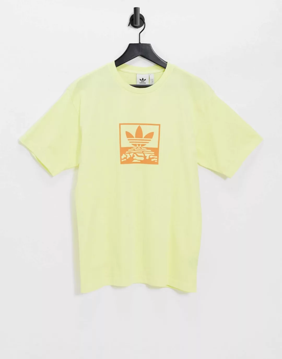 adidas Originals – SPRT – Überfärbtes T-Shirt in Gelb günstig online kaufen
