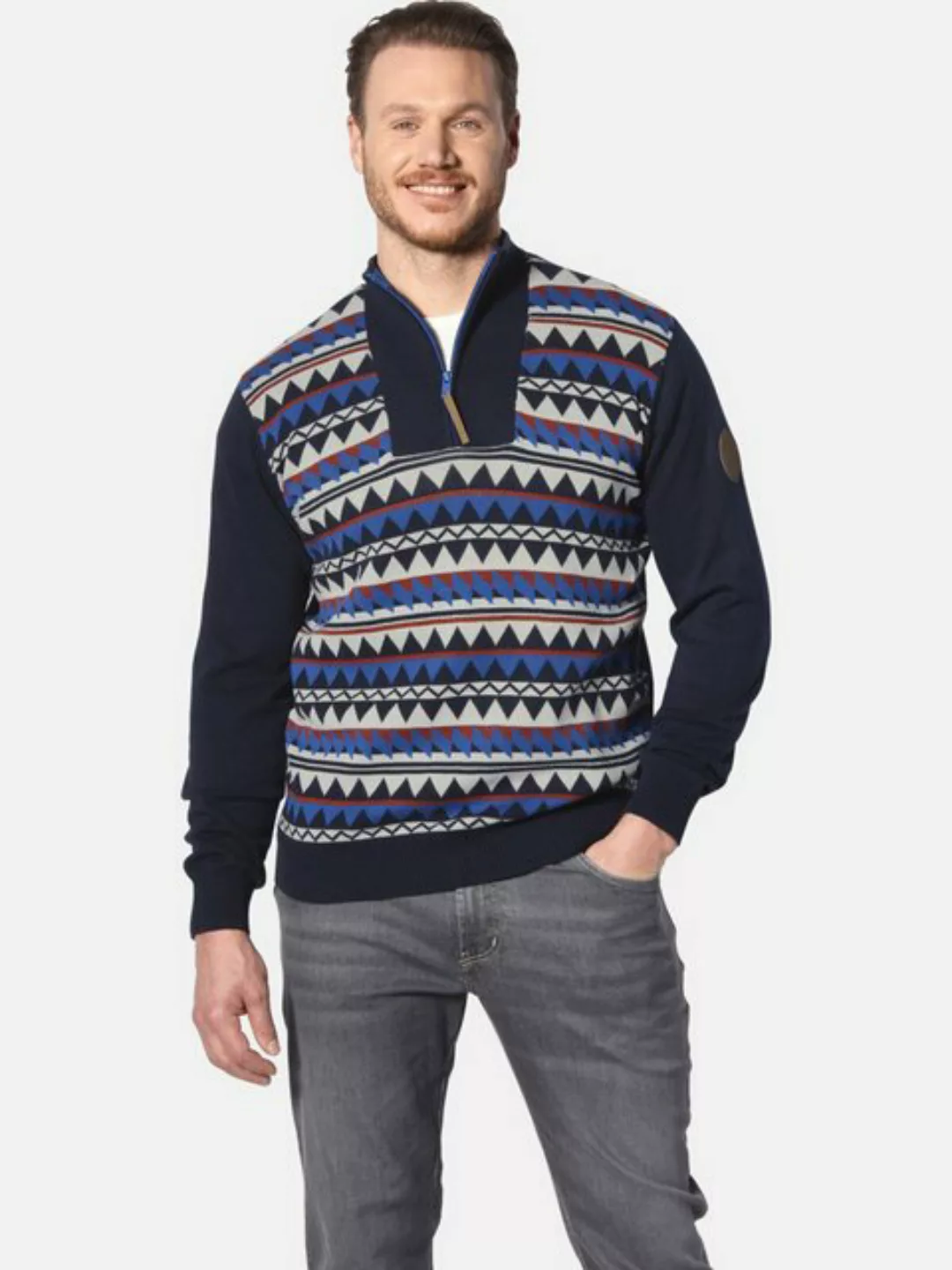 Jan Vanderstorm Strickpullover ERIKVALD mit Troyerkragen günstig online kaufen