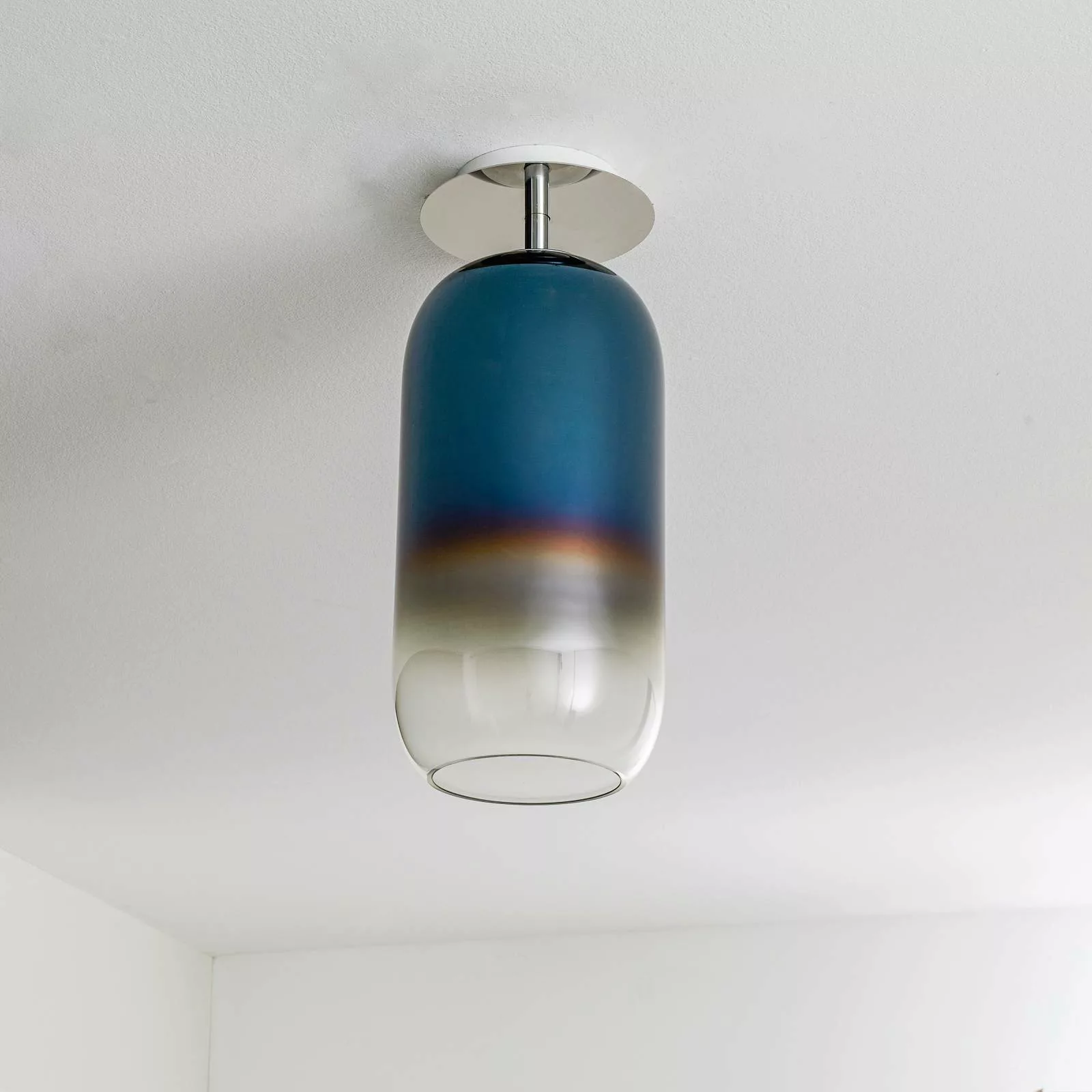 Artemide Gople Deckenleuchte blau/silber günstig online kaufen