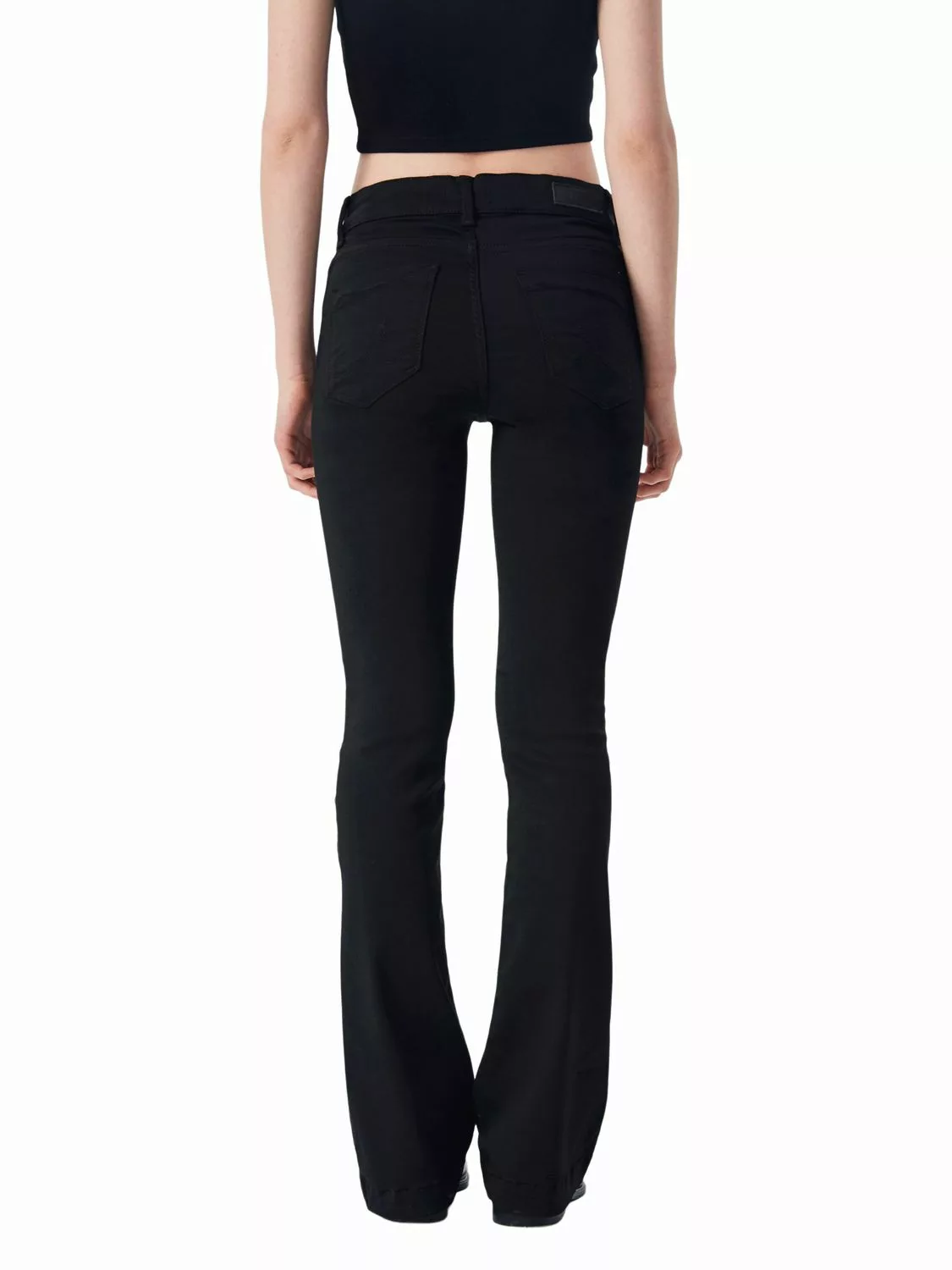 LTB Damen Jeans FALLON Flared Fit - Schwarz - Black Wash günstig online kaufen