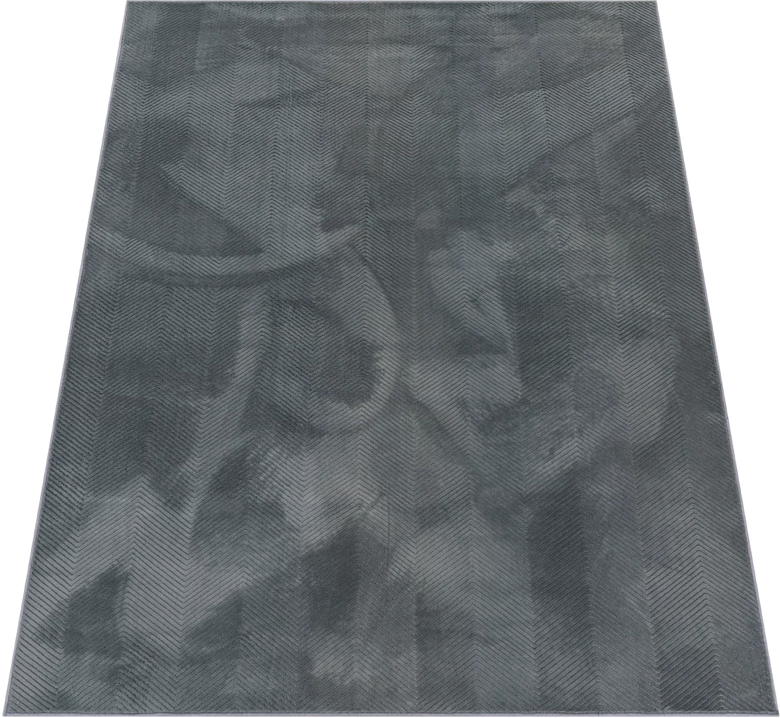 Paco Home Teppich »Haarlem 941«, rechteckig, 17 mm Höhe, Kurzflor, Uni Farb günstig online kaufen