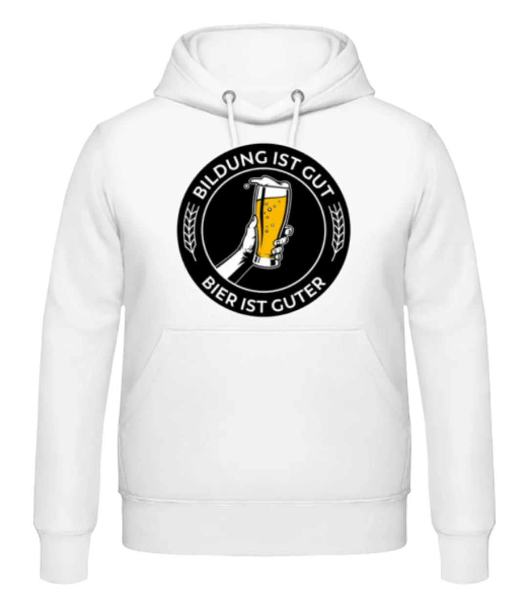 Bildung Ist Gut Bier Ist Guter · Männer Hoodie günstig online kaufen