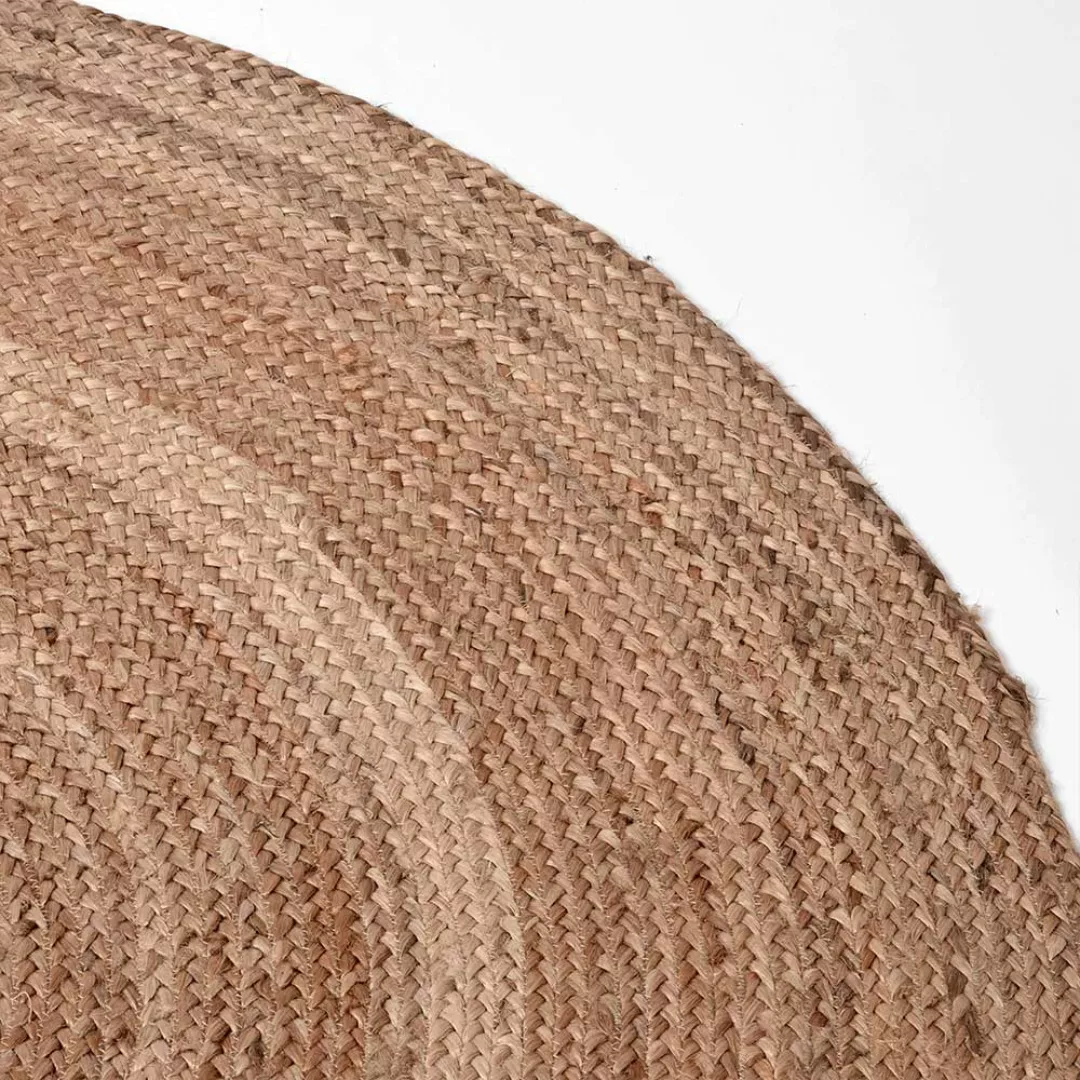 Jute Teppich im Landhausstil Beige günstig online kaufen